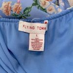 Flying Tomato  blue floral romper size large ruffle detail Photo 3