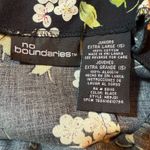 No Boundaries Vintage Y2K‎ 90s Asian Floral Dress XL Black Cherry Blossom Grunge Fairycore Photo 9