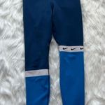 Nike  blue color block full length leggings Photo 0