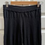 Anthropologie En Saison Size XS Black Textured Knit Cinched Pants 31.5 Inseam Photo 7