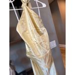 retrofete Ester Satin Maxi Dress Yuzu Womens Size Large Yellow Photo 6