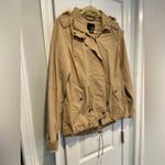 a.n.a NWT  Size S Khaki Tan Zip Up Adjustable Utility Jacket Removable Fur Hood Photo 2