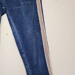 Anthropologie Pilcro Blue Denim Flat Front Tapered Skinny 5 Pocket Jeans Photo 3