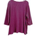 Talbots  women’s 3X  striped 3/4 sleeve girl‎ walking dog top ￼￼ Photo 2