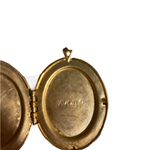 Vintage Avon Blue & White Floral Locket Pearl Trim Gold cottagecore grandmacore Photo 3