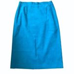 Vintage Lilli Ann Turquoise Ultrasuede ILGWU Union Made Midi Skirt NWT Blue Size 10 Photo 8