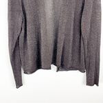 Eileen Fisher Linen Blend Metallic Sheer Long Sleeves Open Cardigan, Size Large Photo 4