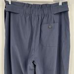 Athleta Pants Skyline Pant II Navy Paperbag Tie Waist Belted 530640 Size 10T Photo 6