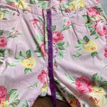 Ralph Lauren Lauren Straight Cotton Split Hem Pink Floral Pants Photo 7
