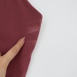 Athleta  Burgundy Red V Neck Cropped Tank Top Size XL BCI Certified Photo 4