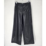 Lattelier Black Faux Leather Wide Leg Pants Women’s Size M Size M Photo 2