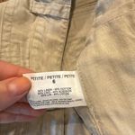 Gloria Vanderbilt  tan linen blend cargo utility pant 6p Photo 3