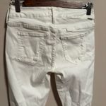 MOTHER Denim Jeans Looker Ankle Fray Little Miss Innocent White- Size 25 Photo 5