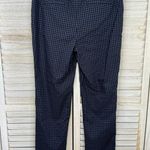 Charter Club  Cambridge Slim Straight Leg Stretch Pants Blue/Black Check-12 Photo 2