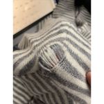 Anthropologie NEW  Serena V-Neck Sweater Striped Gray White Pullover top SZ XS Photo 5
