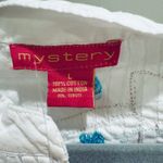 Mystery Embroidered Sleeveless Tunic Top Pintuck Detail White Large Photo 1