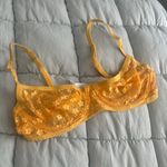 Urban Outfitters  Yellow Floral Lace Bra 32C Photo 0
