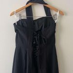 NWOT Black Formal One Shoulder Long Bridesmaid Prom Dress Size 6 Photo 4