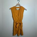 Anthropologie  Maeve Luana Linen‎ Blend Tie-waist Romper Photo 1