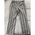 Free People  Mod Striped Women's Sz 4 Pants Cropped‎ Business Professional Photo 2
