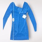 Revolve All The Ways Elandra Mini Dress NWT In Blue Metallic Size S Party Dance Photo 2
