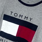 Tommy Hilfiger Vintage 90’s/Y2K Logo Gray T-Shirt Dress Large Photo 12