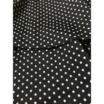 kim rogers  Women's Polka Dot Swim Top with Tie Neck 1pc Size M Black & White Photo 1