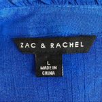 Zac and Rachel Blue Lightweight Button Up Shirt Size Large Photo 5