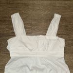 BCBGMAXAZRIA Vintage Y2K White Babydoll Tank w/ Bow - Medium Photo 1