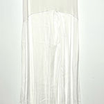 Anthropologie  White Asymmetrical Sleeveless Maxi Dress Large Photo 0