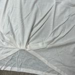 Pink Rose Juniors' Striped-Sleeve Ivory Twist-Front T-Shirt - Size Large - NWT Photo 4