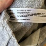 Eileen Fisher  Oversize Light Grey Zip Front V-Neck Long Sleeve Sweatshirt Photo 5