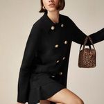 J.Crew  Warwick Sweater Blazer Knit Gold Buttons Black Classic Relaxed XS NWT Photo 0