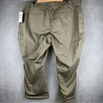 Democracy Womens Pants 24W Green Ab Solution High Rise Cargo Utility Cropped NWT Photo 7