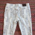 DKNY BEIGE SNAKESKIN PRINT ROCK N ROLL WESTERN JEANS Photo 5