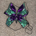 Sequin butterfly crop top Purple Size undefined Photo 0