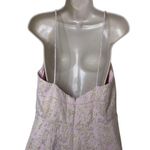 Badgley Mischka Pink Golden Hue Jaquard Spaghetti Strap Mini Dress sz 16 Photo 8