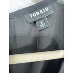 Torrid  Black Long Sleeve Sheer Balloon Sleeve Keyhole Neck Blouse Size 3 Photo 4