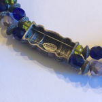 Chico's  Vintage Blue & Yellow Silver Tone Beaded Boho Necklace Photo 8