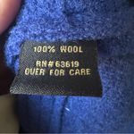 Essentials By A•B•S blue cropped wool jacket with a shaw collar 100% Wool Size L Photo 2