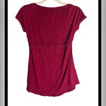 Aeropostale Y2K  Women's Deep Red V-Neck  baby doll Blouse size M Photo 2