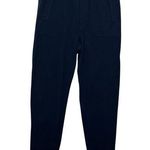 Aether Cropped Travel Pants Women’s Size XS Navy Blue Elastic Waist Split Hem Photo 0