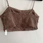 Free People  | FP One Lyra Taupe Brown Lace Crop Top | Small Photo 3