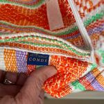 Artesanias Conde orange striped Baja serape backpack with front pocket. NWOT. Photo 3