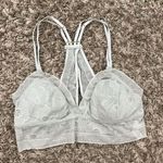 Aerie floral lace strappy bralette with ruffled edges Photo 1
