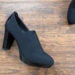 Donald J Pliner • Evelyn black platform pumps heels stretch snakeskin crepe Size 6.5 Photo 5