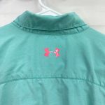 Under Armour  women's turquoise heat gear‎ long sleeve active button zip shirt M Photo 7