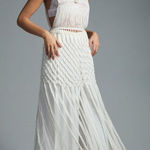 Anthropologie  Crochet Fringe Beaded Tunic‎ NWT One Size Photo 0