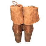 Free People NEW Brown Distressed Suede Mila Heel Boot size 39 Photo 5