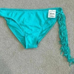 BP New with tags  blue teal fringe bikini bottoms in size xl Photo 0